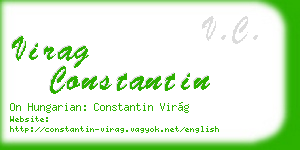 virag constantin business card