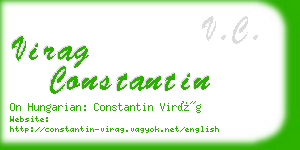 virag constantin business card